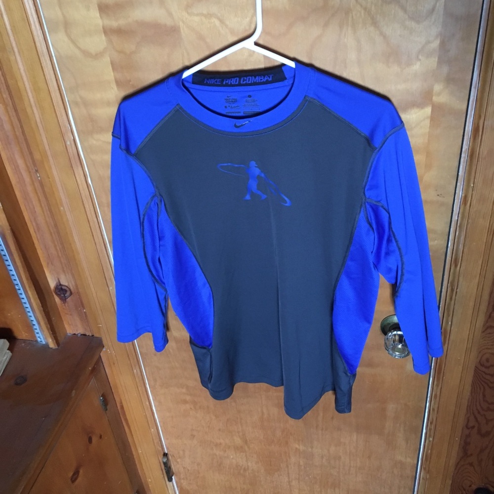 Nike Swingman 3/4 Sleeve Blue